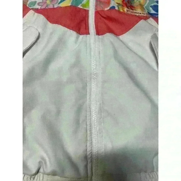 VTG Ellesse Women’s Windbreaker Jacket Pink Floral Size 1 - Picture 3 of 15